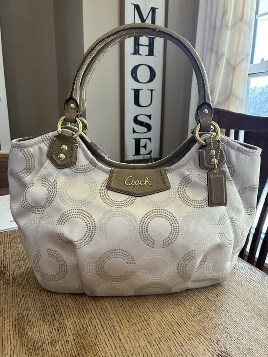 Coach Handbags - Coach ASHLEY Signature Jacquard Satchel Shoulder Purse F23311 MSRP $358 NEW